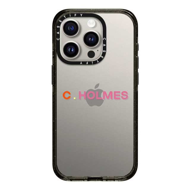 CASETiFY iPhone 15 Pro ケース ブラック インパクトケース Custom Case - C. Holmes