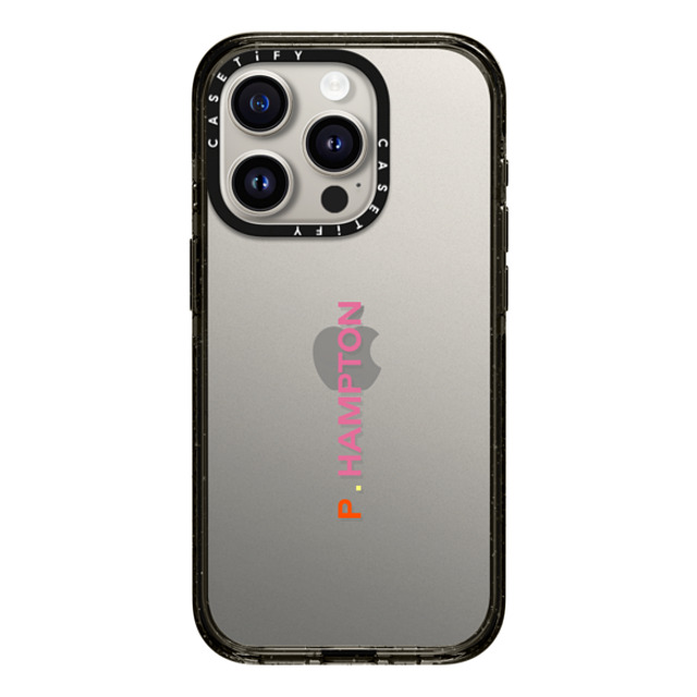 CASETiFY iPhone 15 Pro ケース ブラック インパクトケース Custom Case - p. Hampton