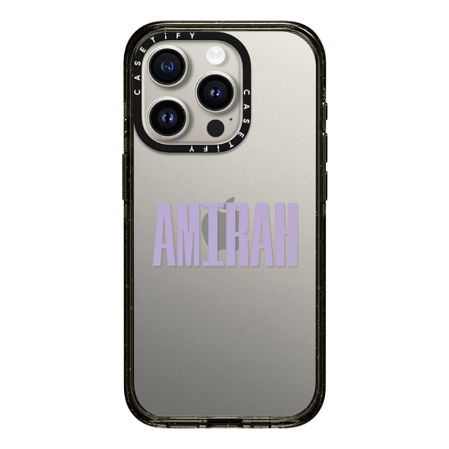 CASETiFY iPhone 15 Pro ケース ブラック インパクトケース Custom Case - Amirah