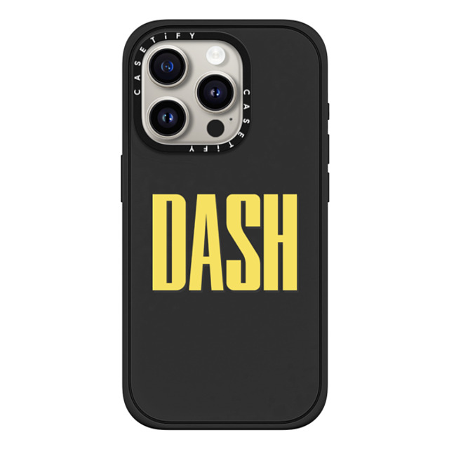 CASETiFY iPhone 15 Pro ケース マットブラック インパクトケース MagSafe対応 Custom Case - Dash