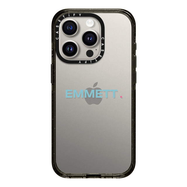 CASETiFY iPhone 15 Pro ケース ブラック インパクトケース Custom Case - Emmett.