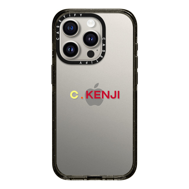 CASETiFY iPhone 15 Pro ケース ブラック インパクトケース Custom Case - c. Kenji