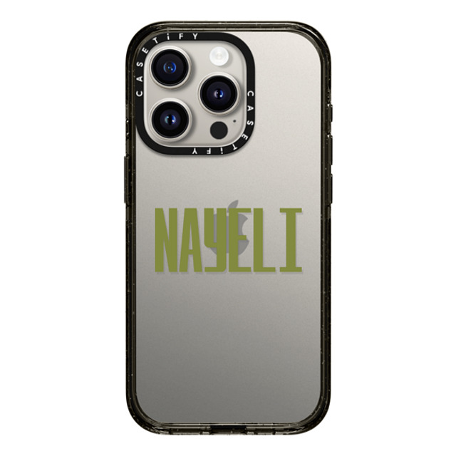 CASETiFY iPhone 15 Pro ケース ブラック インパクトケース Custom Case - Nayeli