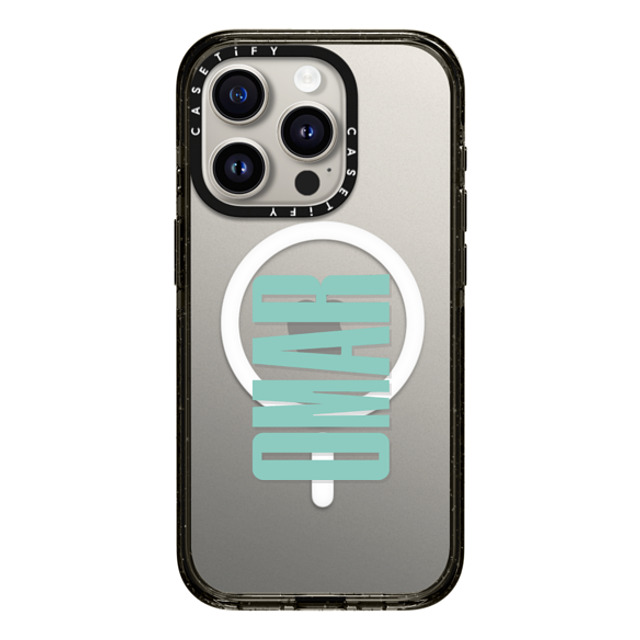 CASETiFY iPhone 15 Pro ケース ブラック インパクトケース MagSafe対応 Custom Case - Omar