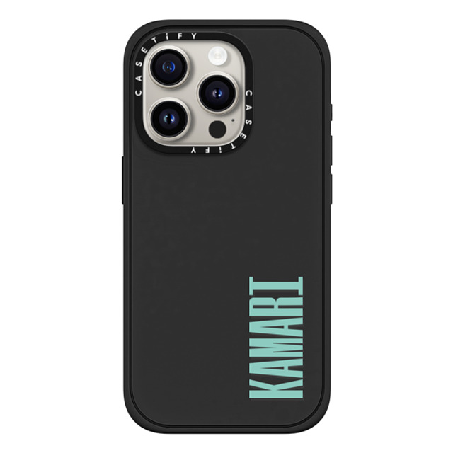 CASETiFY iPhone 15 Pro ケース マットブラック インパクトケース MagSafe対応 Custom Case - Kamari