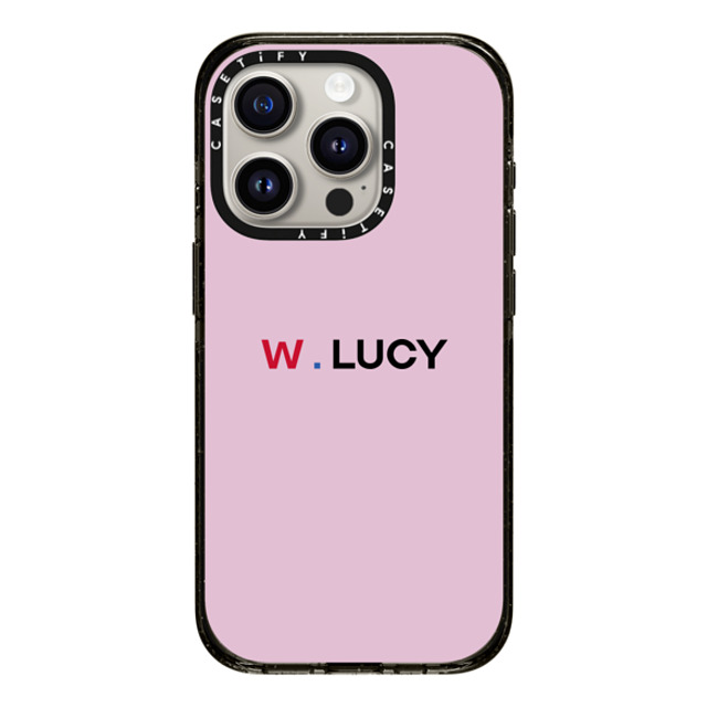 CASETiFY iPhone 15 Pro ケース ブラック インパクトケース Custom Case - w. Lucy