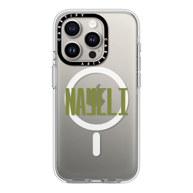 CASETiFY iPhone 15 Pro ケース クリア クリア ケース MagSafe対応 Custom Case - Nayeli