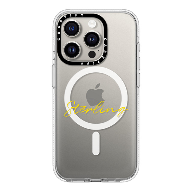 CASETiFY iPhone 15 Pro ケース クリア クリア ケース MagSafe対応 Custom Case - Sterling