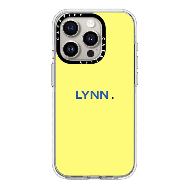 CASETiFY iPhone 15 Pro ケース クリア クリア ケース MagSafe対応 Custom Case - Lynn.