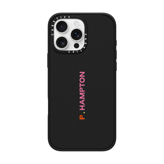 CASETiFY iPhone 16 Pro Max ケース マットブラック インパクトケース Custom Case - p. Hampton