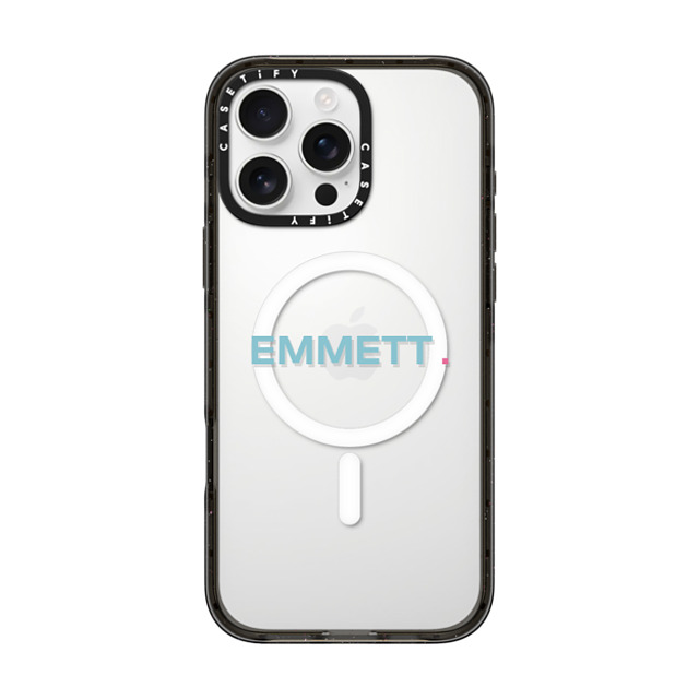 CASETiFY iPhone 16 Pro Max ケース ブラック インパクトケース MagSafe対応 Custom Case - Emmett.