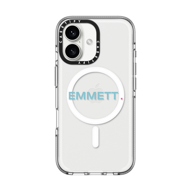 CASETiFY iPhone 16 ケース クリア クリア ケース MagSafe対応 Custom Case - Emmett.