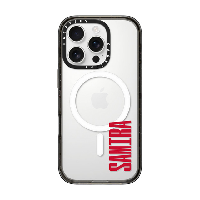 CASETiFY iPhone 16 Pro ケース ブラック インパクトケース MagSafe対応 Custom Case - Samira