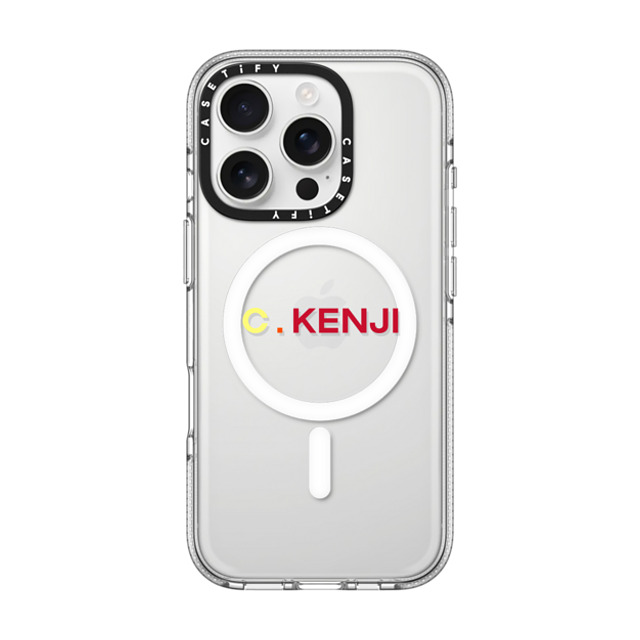 CASETiFY iPhone 16 Pro ケース クリア クリア ケース MagSafe対応 Custom Case - c. Kenji