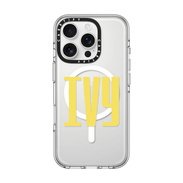 CASETiFY iPhone 16 Pro ケース クリア クリア ケース MagSafe対応 Custom Case - Ivy