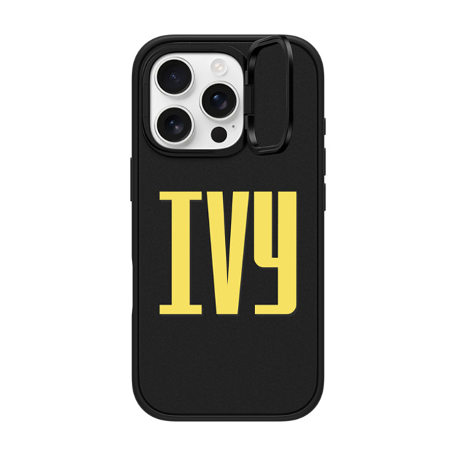 CASETiFY iPhone 16 Pro ケース マットブラック インパクトリングスタンドケース MagSafe対応 Custom Case - Ivy