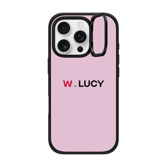 CASETiFY iPhone 16 Pro ケース マットブラック インパクトリングスタンドケース MagSafe対応 Custom Case - w. Lucy