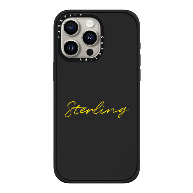 CASETiFY iPhone 15 Pro Max ケース マットブラック インパクトケース MagSafe対応 Custom Case - Sterling