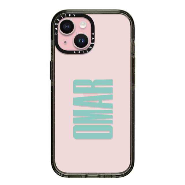 CASETiFY iPhone 15 ケース ブラック インパクトケース Custom Case - Omar
