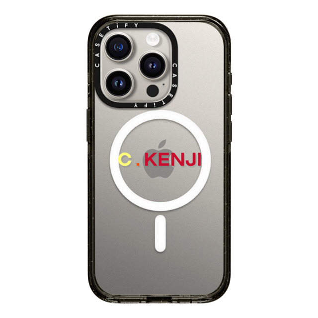 CASETiFY iPhone 15 Pro ケース ブラック インパクトケース MagSafe対応 Custom Case - c. Kenji