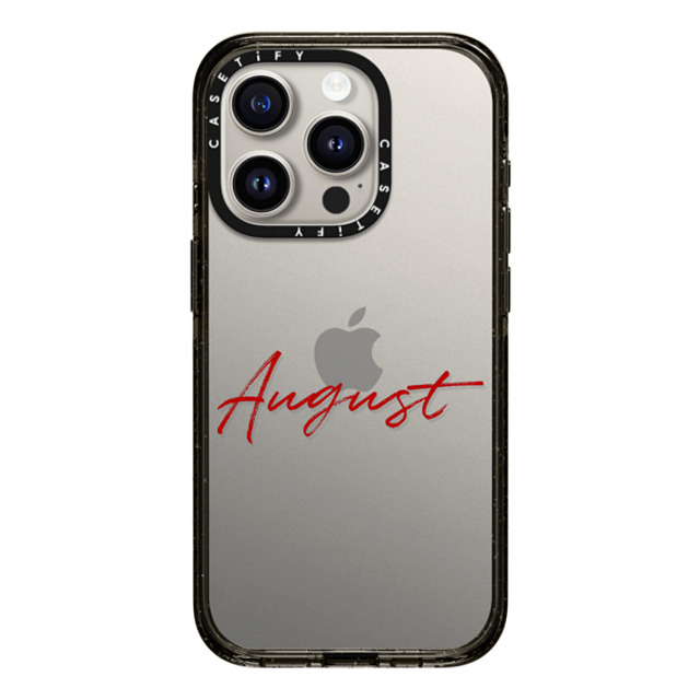 CASETiFY iPhone 15 Pro ケース ブラック インパクトケース Custom Case - August