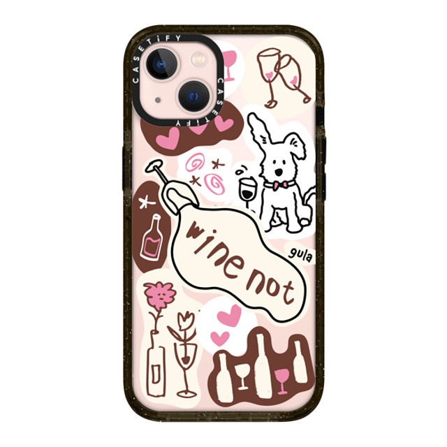 CASETiFY iPhone 13 ケース ブラック インパクトケース stay alone gula