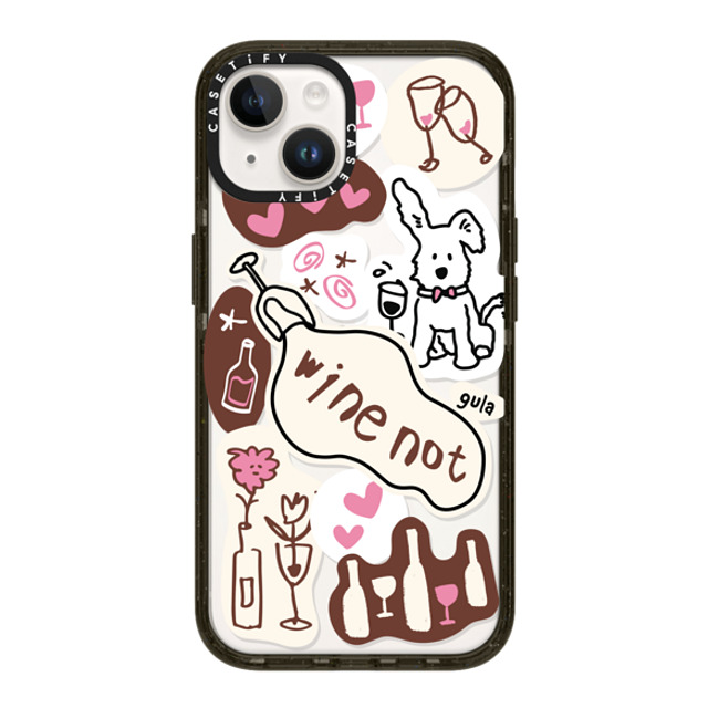 CASETiFY iPhone 14 ケース ブラック インパクトケース stay alone gula