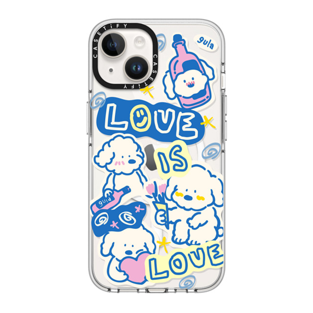 CASETiFY iPhone 14 ケース クリア クリア ケース MagSafe対応 love is love gula