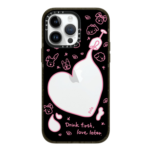 CASETiFY iPhone 14 Pro Max ケース ブラック インパクトケース drink first gula