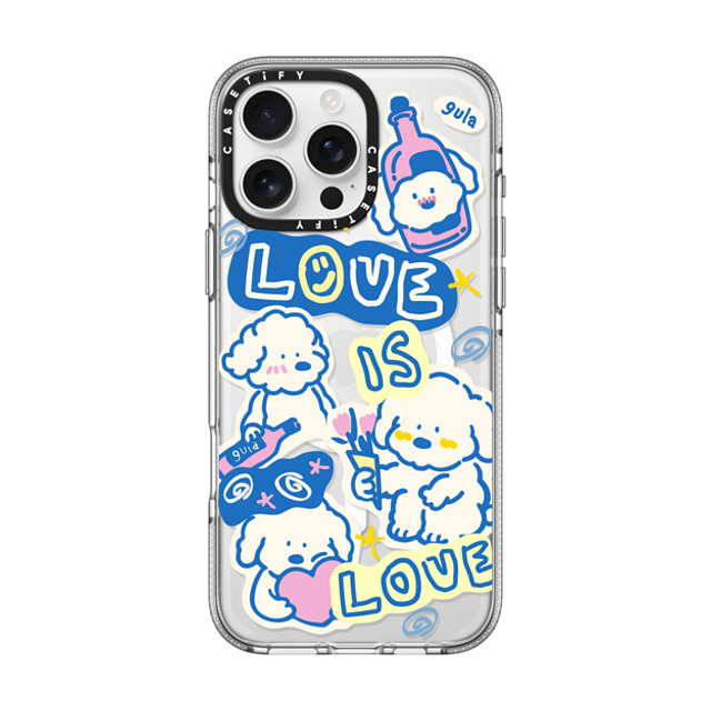 CASETiFY iPhone 16 Pro Max ケース クリア クリア ケース MagSafe対応 love is love gula