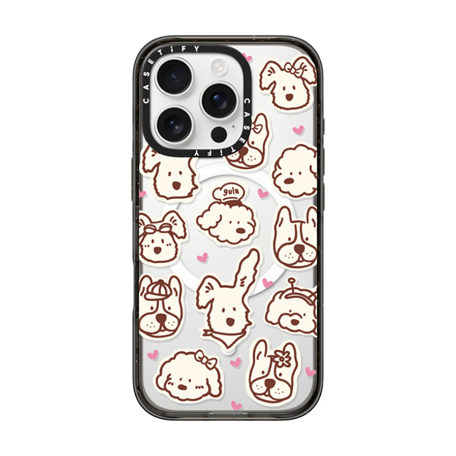 CASETiFY iPhone 16 Pro ケース ブラック インパクトケース MagSafe対応 dian party gula