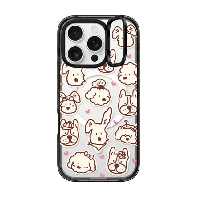 CASETiFY iPhone 16 Pro ケース ブラック インパクトリングスタンドケース MagSafe対応 dian party gula