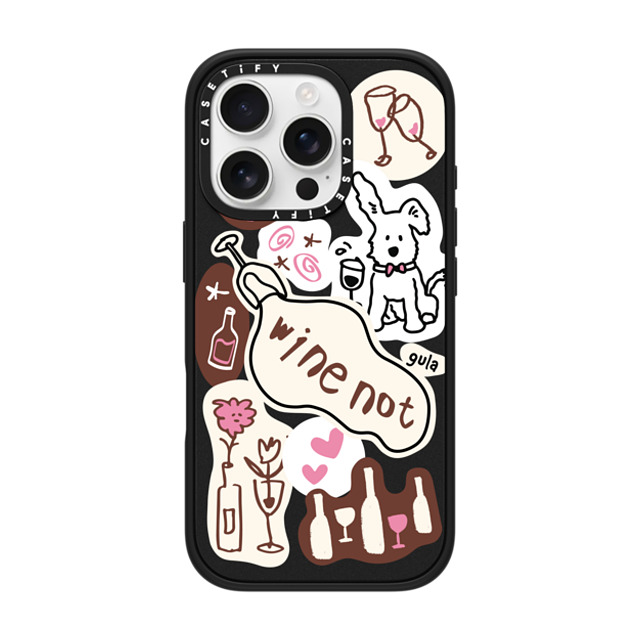 CASETiFY iPhone 16 Pro ケース マットブラック インパクトケース MagSafe対応 stay alone gula