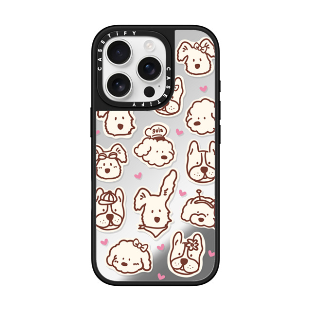 CASETiFY iPhone 16 Pro Case Silver on Black ミラーケース MagSafe対応 dian party gula CASETiFY iPhone 16 Pro Case Silver on Black ミラーケース MagSafe対応 dian party gula