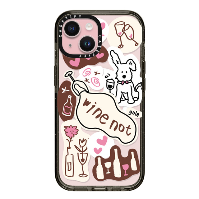 CASETiFY iPhone 15 ケース ブラック インパクトケース MagSafe対応 stay alone gula