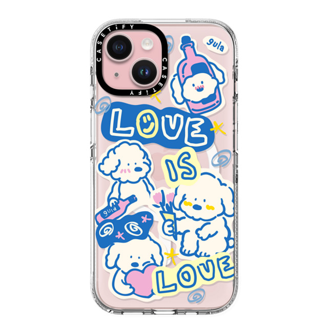 CASETiFY iPhone 15 ケース クリア クリア ケース MagSafe対応 love is love gula