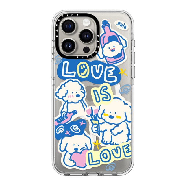 CASETiFY iPhone 15 Pro Max ケース クリア クリア ケース MagSafe対応 love is love gula