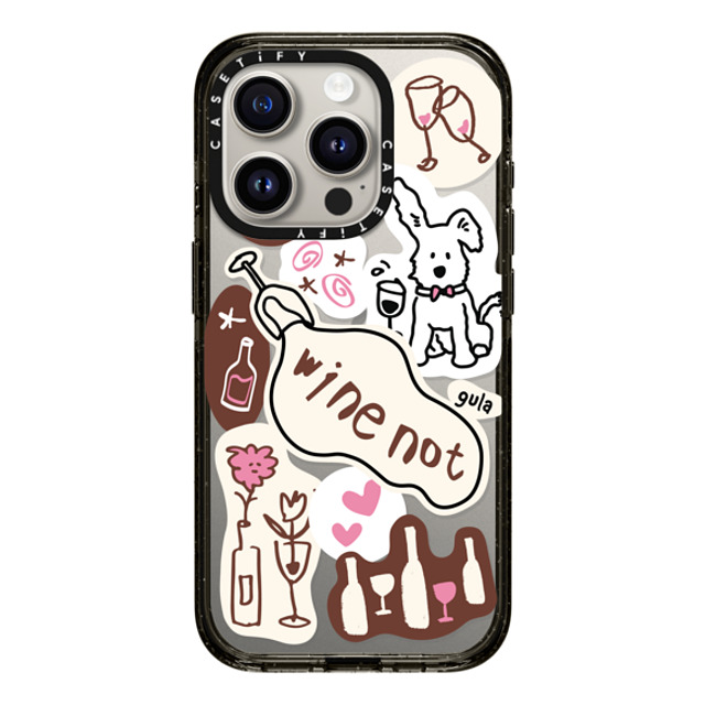 CASETiFY iPhone 15 Pro ケース ブラック インパクトケース stay alone gula