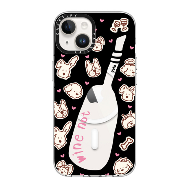 CASETiFY iPhone 14 ケース クリア クリア ケース MagSafe対応 wine not gula