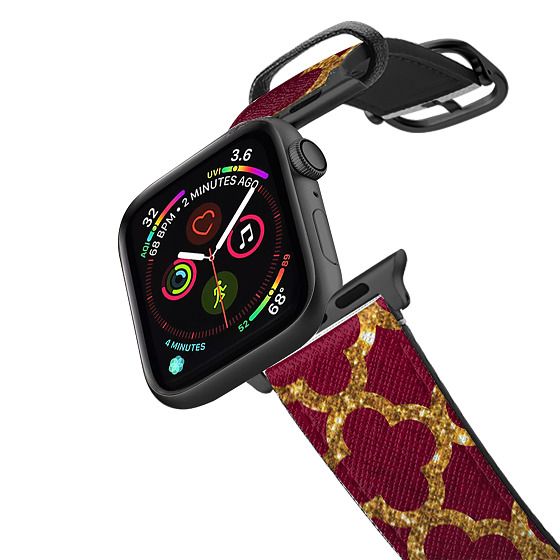 burgundy apple watch band