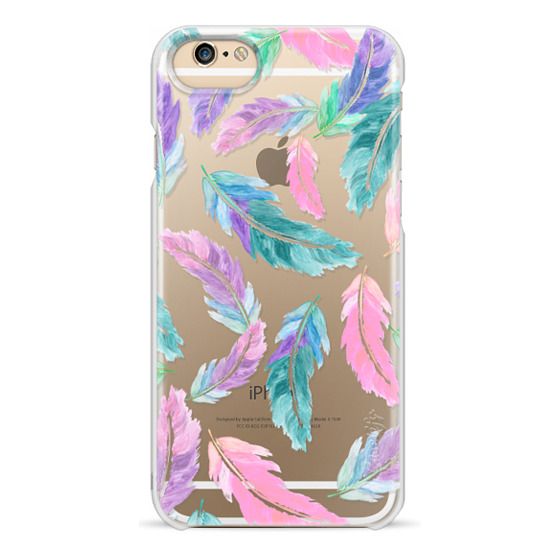 Pastel pink turquoise watercolor feathers pattern by Girly – CASETiFY