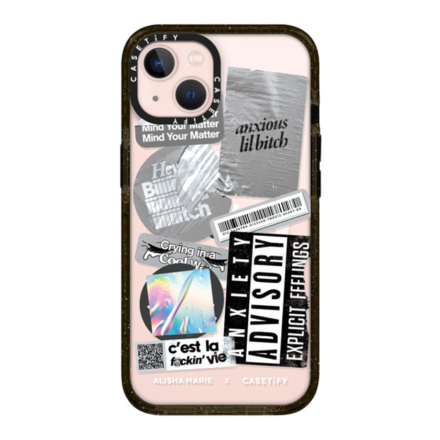 CASETiFY iPhone 13 ケース ブラック インパクトケース MagSafe対応 Alisha Marie In My Feels Case alishamariecapsule2022