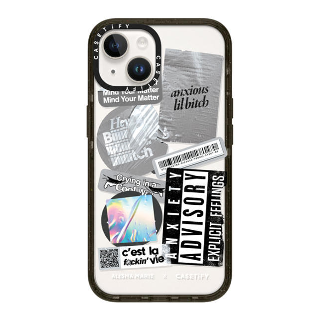 CASETiFY iPhone 14 ケース ブラック インパクトケース Alisha Marie In My Feels Case alishamariecapsule2022