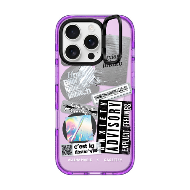 CASETiFY iPhone 16 Pro Case パープル インパクトリングスタンドケース MagSafe対応 Alisha Marie In My Feels Case alishamariecapsule2022 Father's Day CASETiFY iPhone 16 Pro Case パープル インパクトリングスタンドケース MagSafe対応 Alisha Marie In My Feels Case alishamariecapsule2022 Father's Day