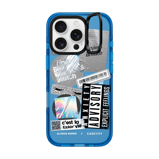 CASETiFY iPhone 16 Pro ケース スカイブルー インパクトリングスタンドケース MagSafe対応 Alisha Marie In My Feels Case alishamariecapsule2022