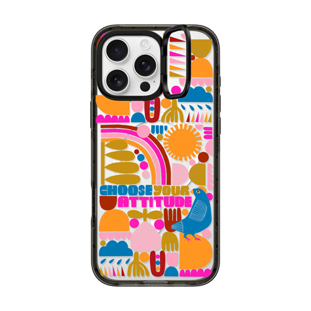 Lisa Congdon x CASETiFY iPhone 16 Pro Max ケース Abstract,Pop Art ブラック インパクトリングスタンドケース MagSafe対応 Choose Your Attitude clear By Lisa Congdon Father's Day Lisa Congdon x CASETiFY iPhone 16 Pro Max ケース Abstract,Pop Art ブラック インパクトリングスタンドケース MagSafe対応 Choose Your Attitude clear By Lisa Congdon Father's Day