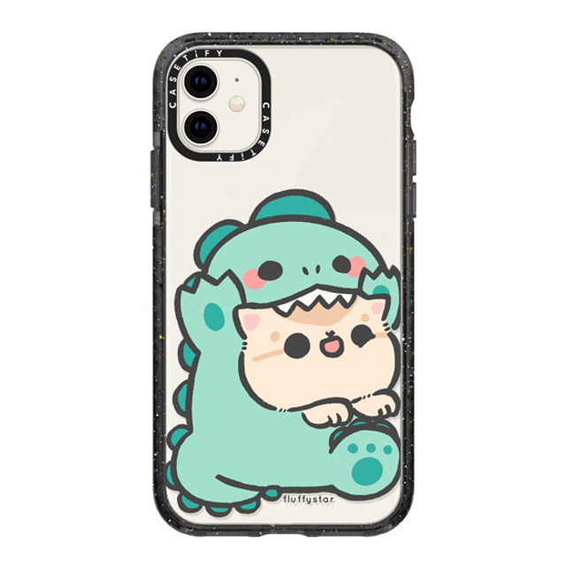 fluffystar x CASETiFY iPhone 11 ケース ブラック インパクトケース Bobo Dino