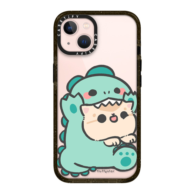 fluffystar x CASETiFY iPhone 13 ケース ブラック インパクトケース Bobo Dino