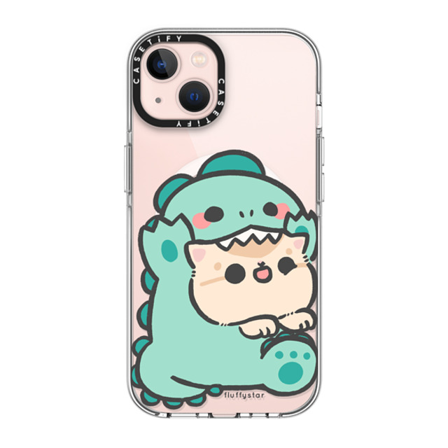 fluffystar x CASETiFY iPhone 13 ケース クリア クリア ケース MagSafe対応 Bobo Dino