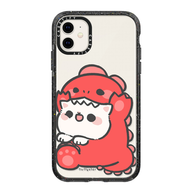 fluffystar x CASETiFY iPhone 11 ケース ブラック インパクトケース Nini Dino